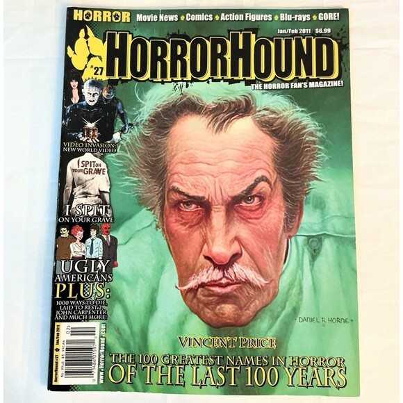 Other - VINCENT PRICE HORRORHOUND Horror Movie Magazine #27 Jan/Feb 2011 Collectible